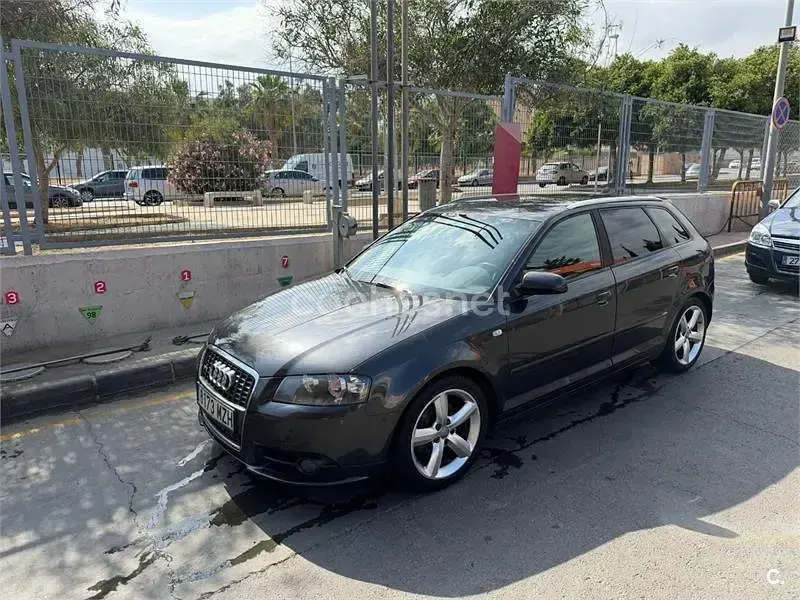 Usado Audi A3 S-Line 140 CV (102 kW) 2007 Negro Utilitario