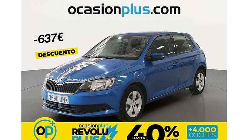 Usado Skoda Fabia Ambition 75 CV (55 kW) 2016 Azul Utilitario