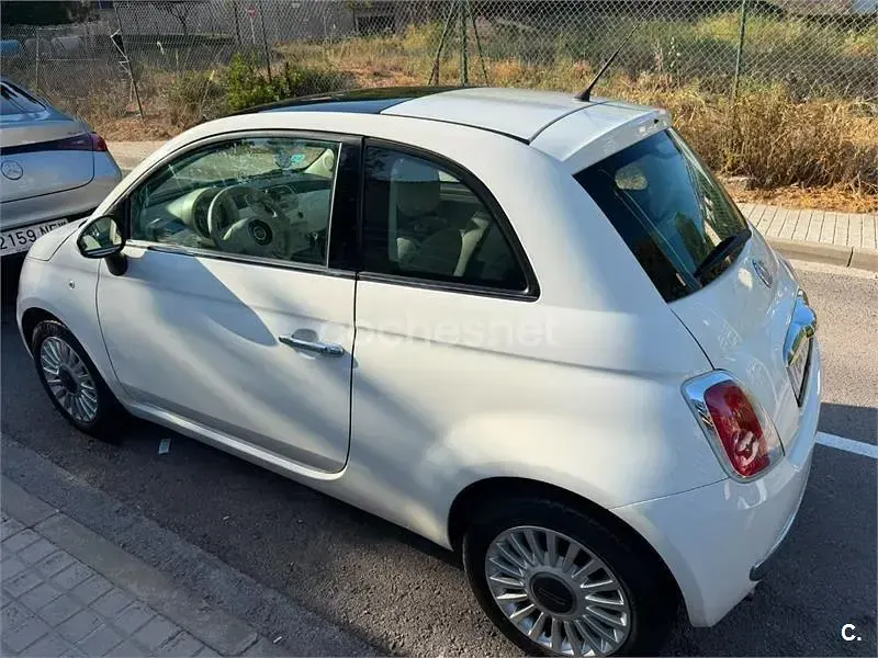 Usado Fiat 500 Lounge 69 CV (50 kW) 2011 Blanco Berlina