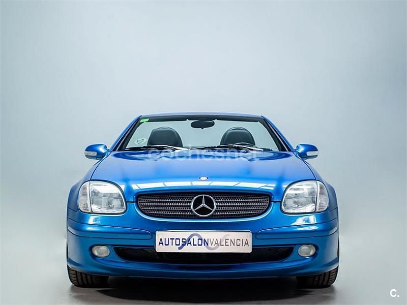 Usado Mercedes SLK200 163 CV (119 kW) 2000 Azul Descapotable