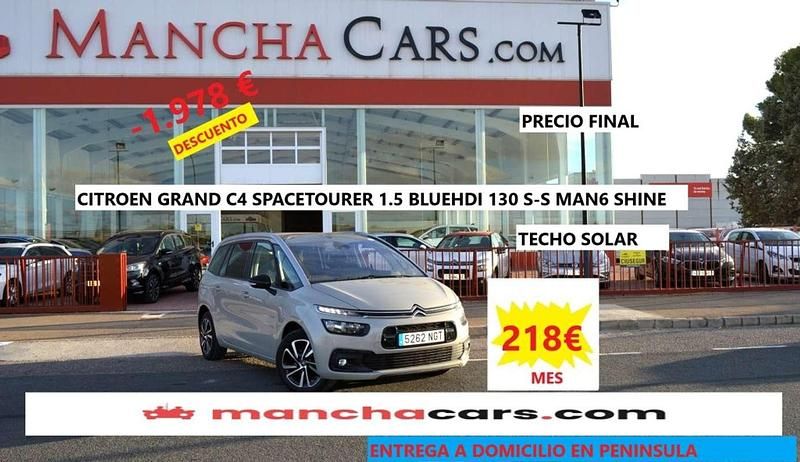 Gris / plata Usado 2022 Citroën C4 SpaceTourer Shine Monovolumen | 15.990 € (Un poco caro) - Imagen 1/4