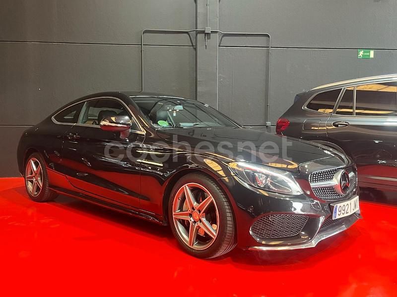 Negro Usado 2016 Mercedes C250 AMG line Coupe | 22.000 € (Super precio) - Imagen 1/4