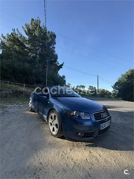 Usado Audi A3 Ambition 140 CV (102 kW) 2004 Azul Utilitario