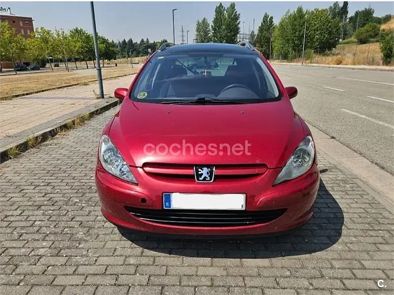 Usado Peugeot 307 110 CV (80 kW) 2004 Granate Familiar