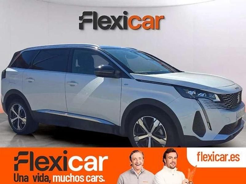 Blanco Usado 2021 Peugeot 5008 GT Monovolumen | 22.490 € (Precio justo) - Imagen 1/4