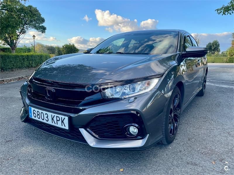 Gris / plata Usado 2018 Honda Civic Elegance Berlina | 18.900 € (Precio justo) - Imagen 1/4