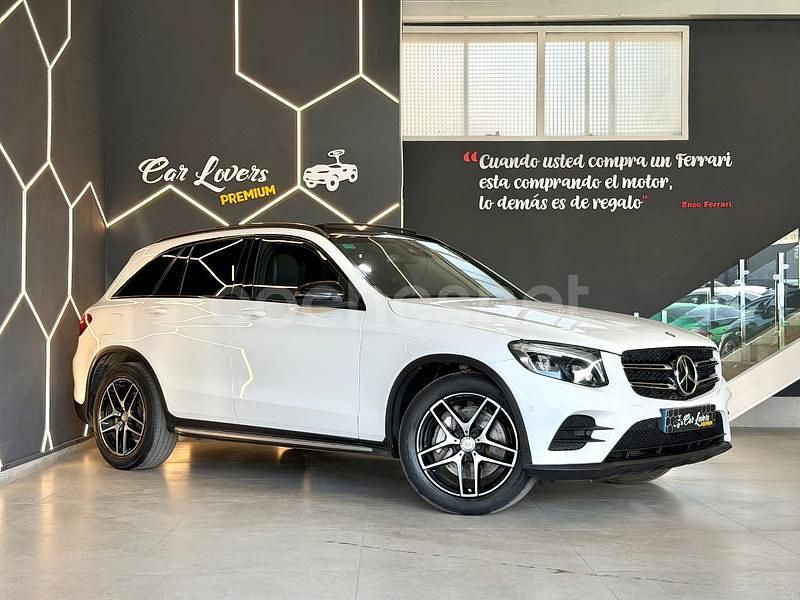 Usado Mercedes GLC220 AMG line 170 CV (125 kW) 2015 Blanco SUV