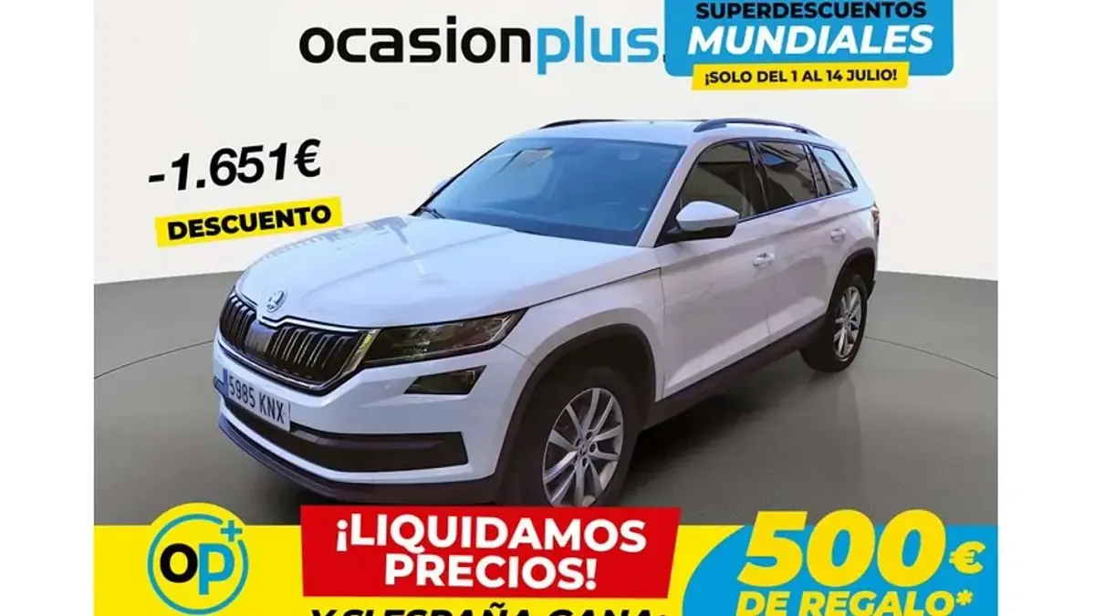 Usado Skoda Kodiaq Ambition 150 CV (110 kW) 2018 Blanco SUV