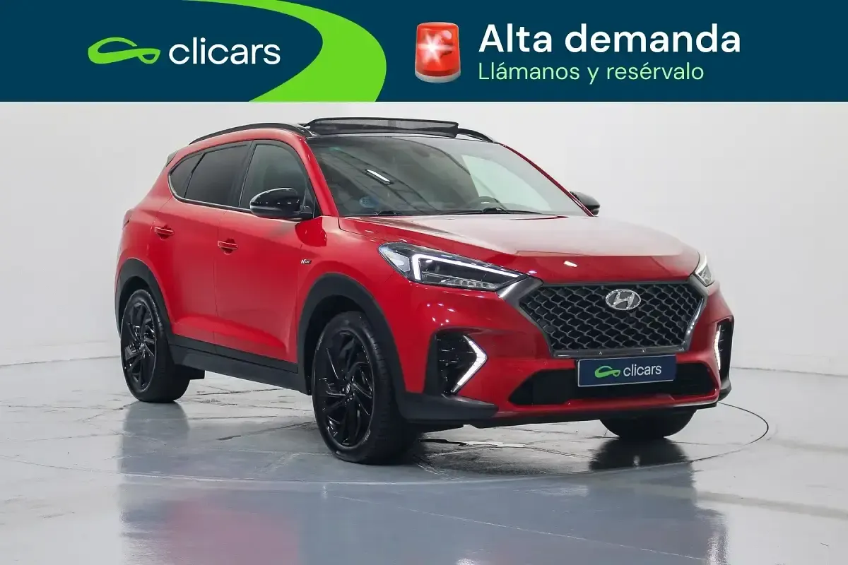 Usado Hyundai Tucson N Line 136 CV (100 kW) 2020 Rojo SUV