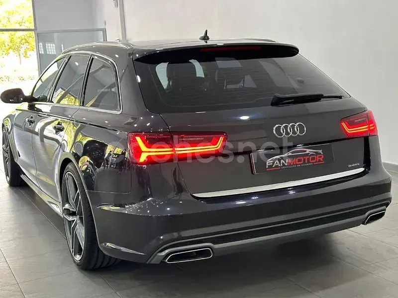 Usado Audi A6 S-Line 272 CV (200 kW) 2015 Negro Familiar