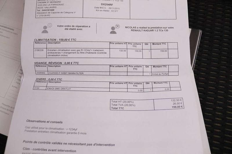 Usado Renault Kadjar Edition One 131 CV (96 kW) 2015 Blanco SUV