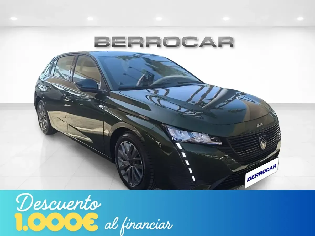 Usado Peugeot 308 Active 110 CV (80 kW) 2022 Verde