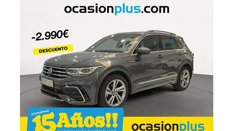 Gris Usado 2021 VW Tiguan R-line SUV | 29.900 € (Precio justo) - Imagen 1/4