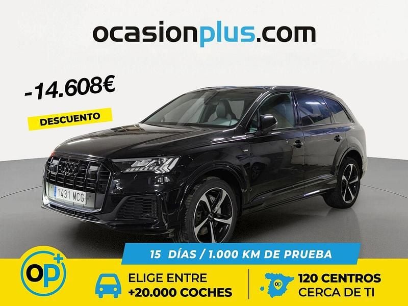 Negro Usado 2022 Audi Q7 S-Line SUV | 72.690 € - Imagen 1/4