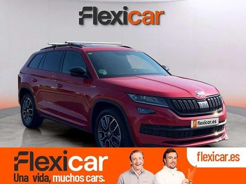 Rojo Usado 2018 Skoda Kodiaq SportLine SUV | 24.490 € (Super precio) - Imagen 1/4