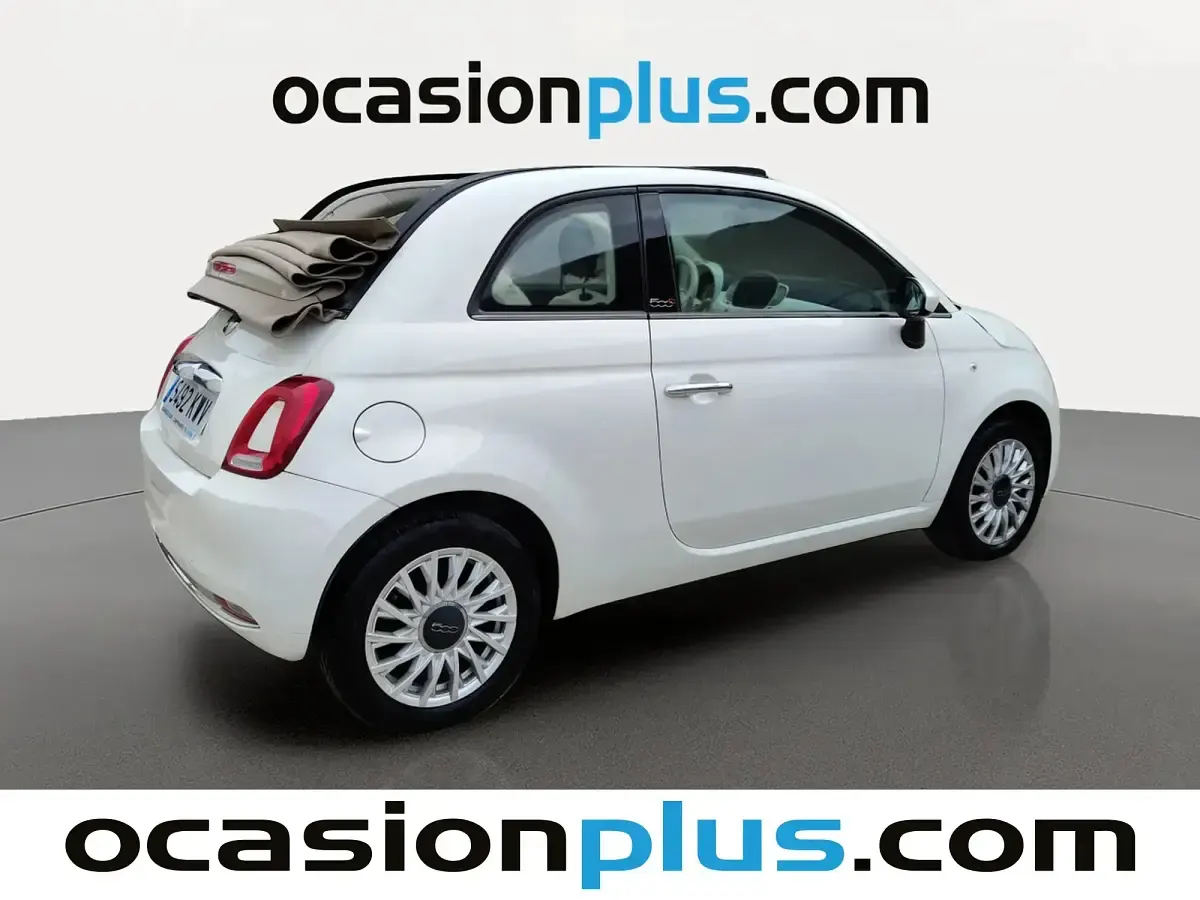 Usado Fiat 500 Lounge 69 CV (50 kW) 2019 Blanco Descapotable