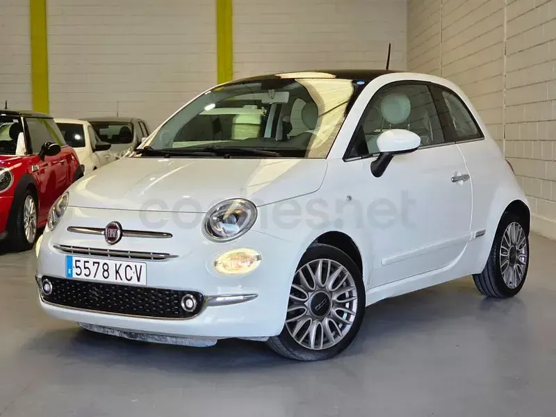 Occasion Fiat 500 Lounge 69 PK (50 kW) 2018 Wit Sedan