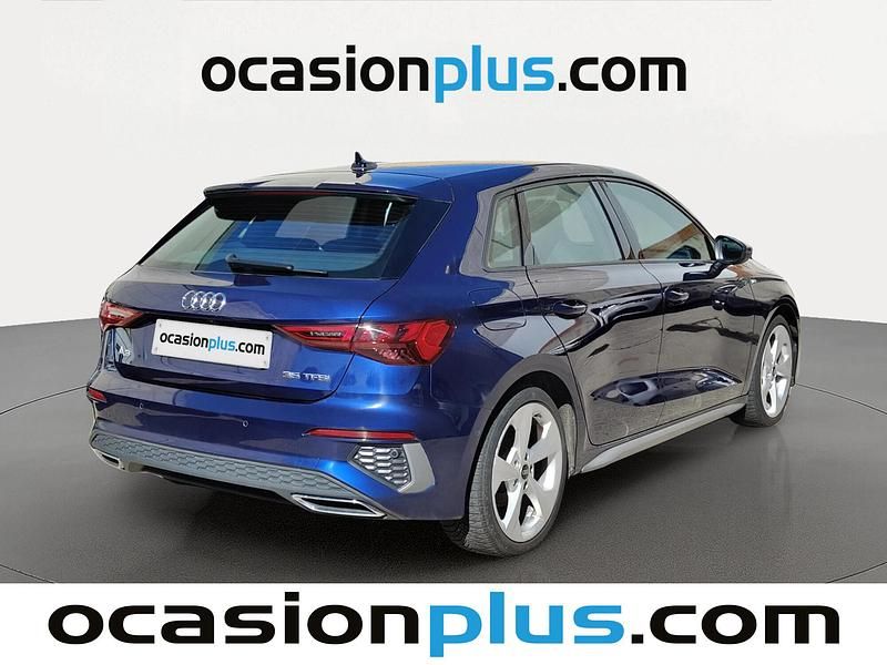 Usado Audi A3 S-Line 150 CV (110 kW) 2023 Azul Berlina