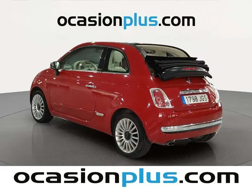 Usado Fiat 500C Lounge 69 CV (50 kW) 2015 Rojo Descapotable