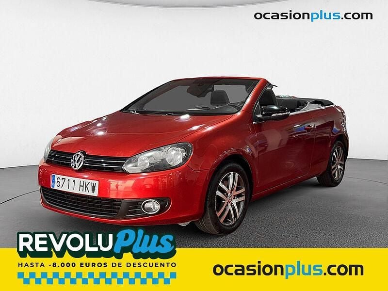 Rojo Usado 2012 VW Golf Cabriolet Descapotable | 8450 € (Buen precio) - Imagen 1/4