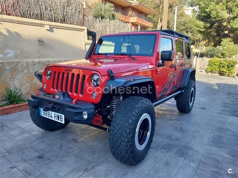 Usado Jeep Wrangler Unlimited Rubicon 200 CV (147 kW) 2014 Rojo SUV