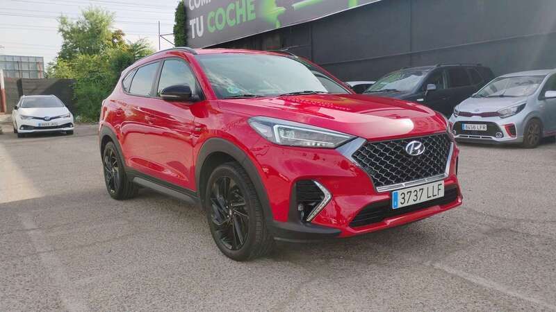Rojo Usado 2020 Hyundai Tucson N Line SUV | 19.990 € (Precio justo) - Imagen 1/4