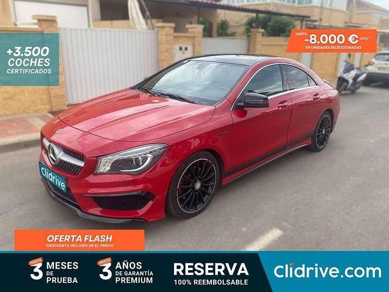 Usado Mercedes CLA220 AMG line 170 CV (125 kW) 2013 Rojo Berlina