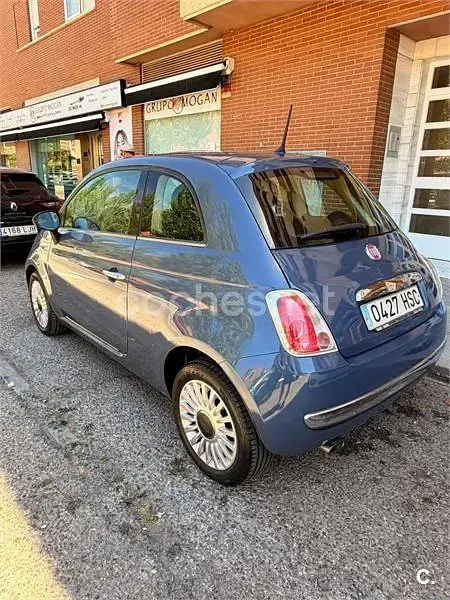 Usado Fiat 500 Lounge 69 CV (50 kW) 2013 Azul Berlina