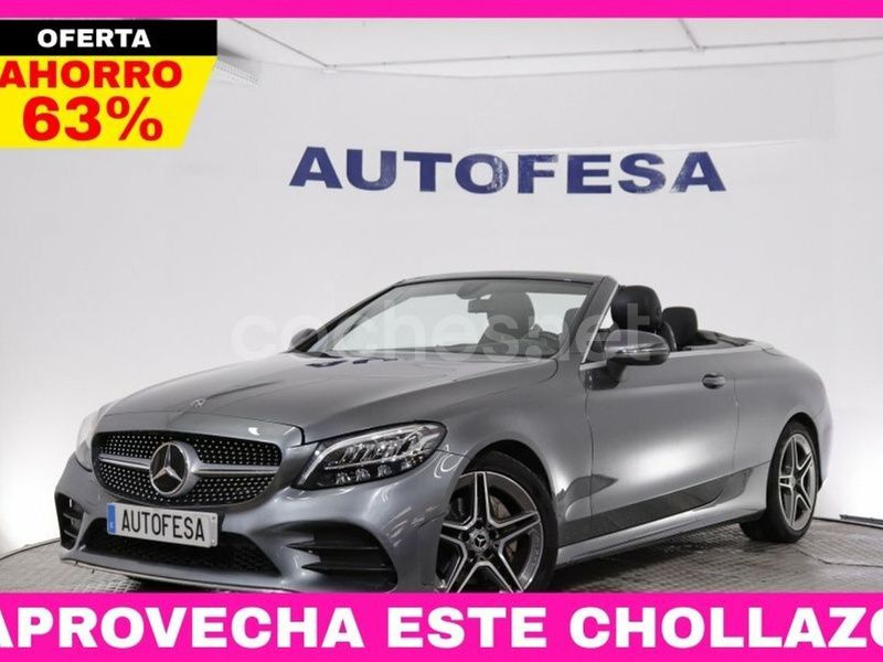 Gris / plata Usado 2019 Mercedes C200 Descapotable | 27.850 € (Super precio) - Imagen 1/4