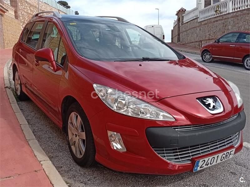 Usado Peugeot 308 SW Sport 110 CV (80 kW) 2009 Rojo Familiar