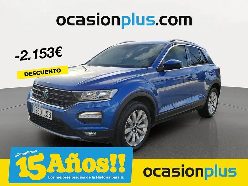 Azul Usado 2021 VW T-Roc Advance SUV | 23.690 € (Precio justo) - Imagen 1/4
