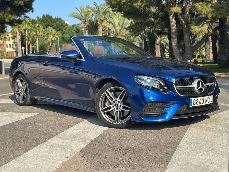 Azul Usado 2020 Mercedes E400 Descapotable | 47.990 € (Buen precio) - Imagen 1/4