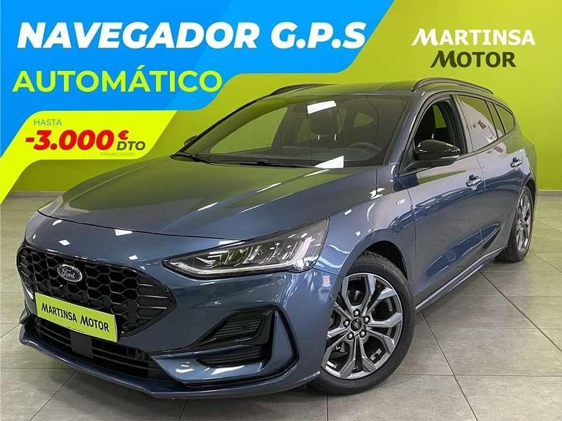 Azul Usado 2024 Ford Focus ST-Line Familiar | 22.300 € (Precio justo) - Imagen 1/4