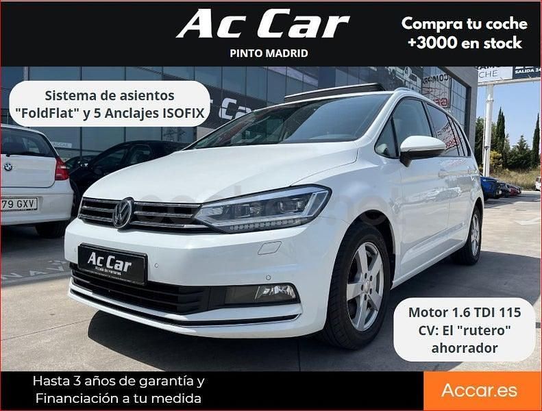 Usado VW Touran Advance 115 CV (84 kW) 2018 Blanco Monovolumen