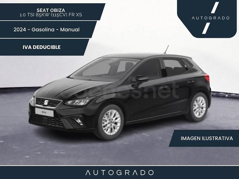 Usado Seat Ibiza FR 115 CV (84 kW) 2024 Negro Utilitario