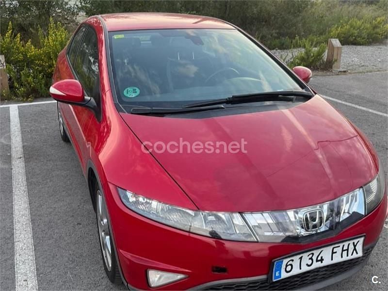 Rojo Usado 2006 Honda Civic Sport Berlina | 4800 € (Super precio) - Imagen 1/4