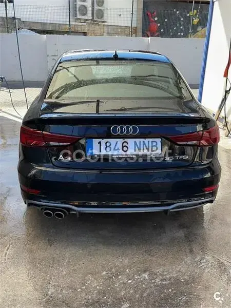 Usado Audi A3 S-Line 150 CV (110 kW) 2018 Negro Berlina