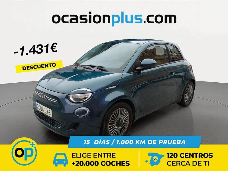 Verde Usado 2022 Fiat 500e Icon Utilitario | 15.750 € (Precio justo) - Imagen 1/4