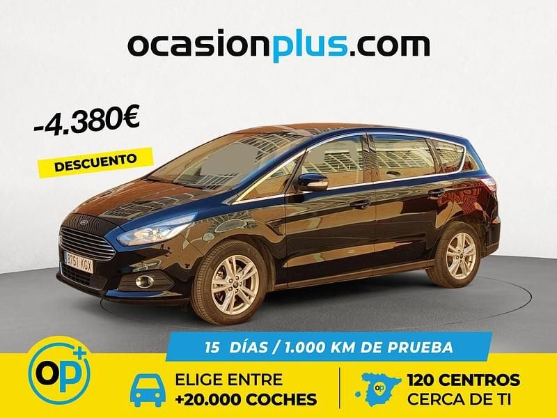 Negro Usado 2018 Ford S-MAX Titanium Monovolumen | 22.450 € (Precio justo) - Imagen 1/4