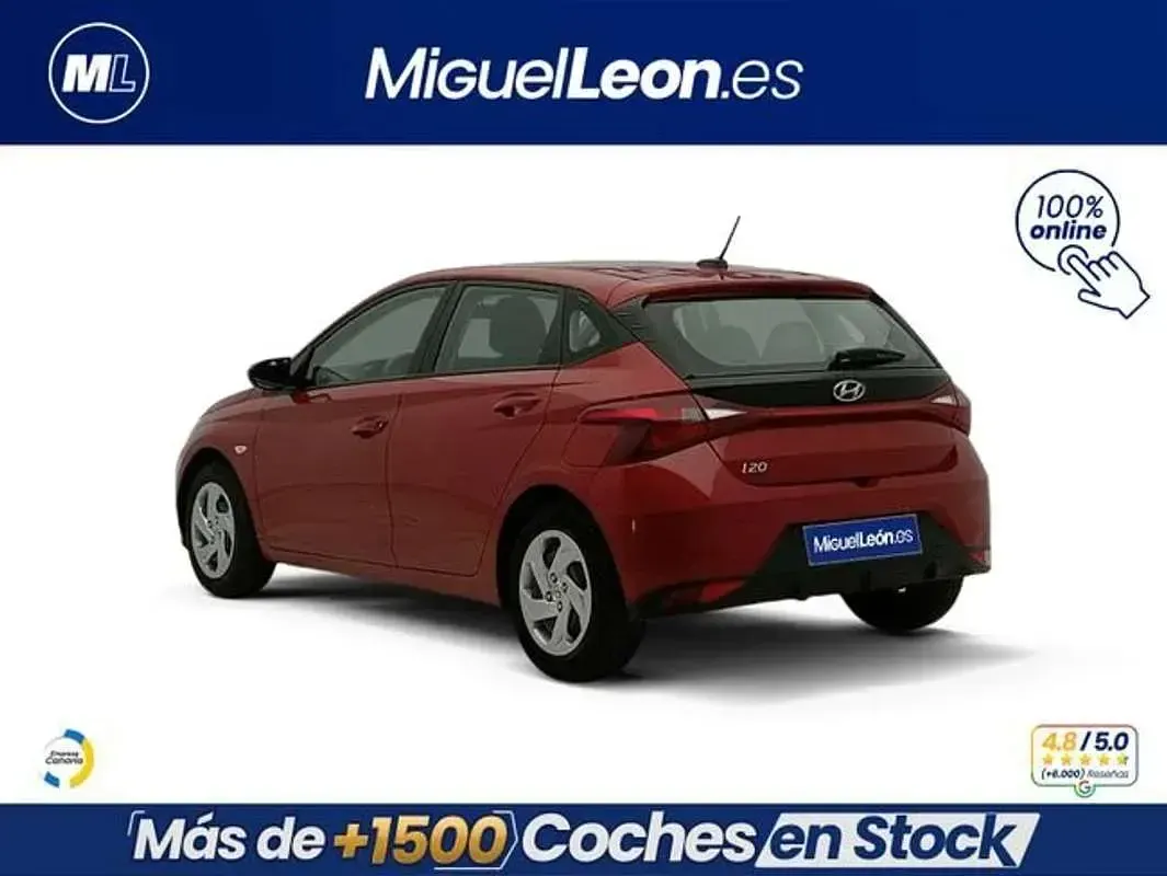 Usado Hyundai i20 84 CV (61 kW) 2021 Rojo Utilitario