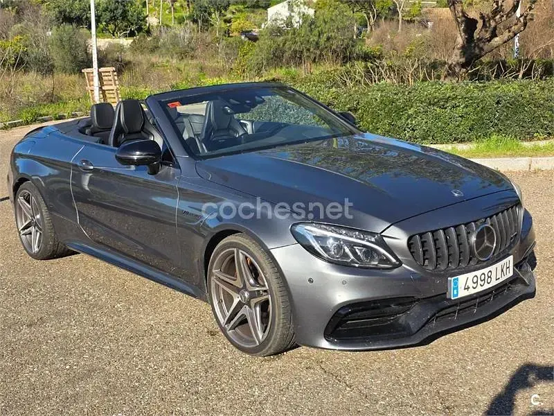 Usado Mercedes C63 AMG 476 CV (350 kW) 2017 Gris / plata Descapotable