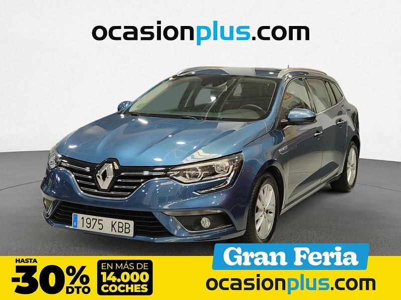 Azul Usado 2017 Renault Mégane GrandTour Zen Familiar | 12.650 € (Precio justo) - Imagen 1/4