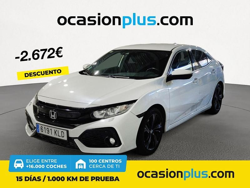 Blanco Usado 2018 Honda Civic Elegance Berlina | 16.200 € (Precio justo) - Imagen 1/4