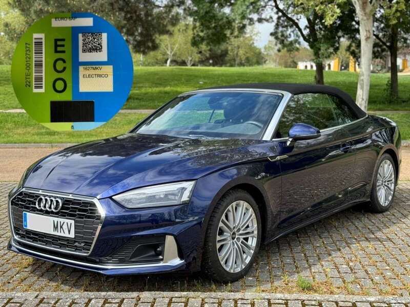 Azul Usado 2023 Audi A5 Cabriolet Advanced Descapotable | 48.950 € (Un poco caro) - Imagen 1/4