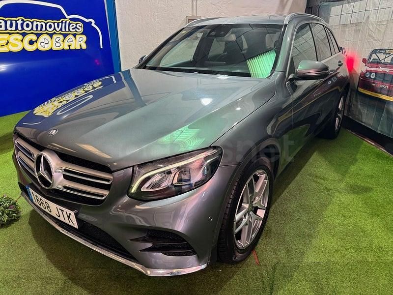 Usado Mercedes GLC220 AMG line 170 CV (125 kW) 2016 Gris / plata SUV