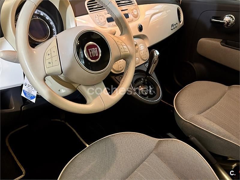 Usado Fiat 500 Lounge 69 CV (50 kW) 2011 Blanco Berlina