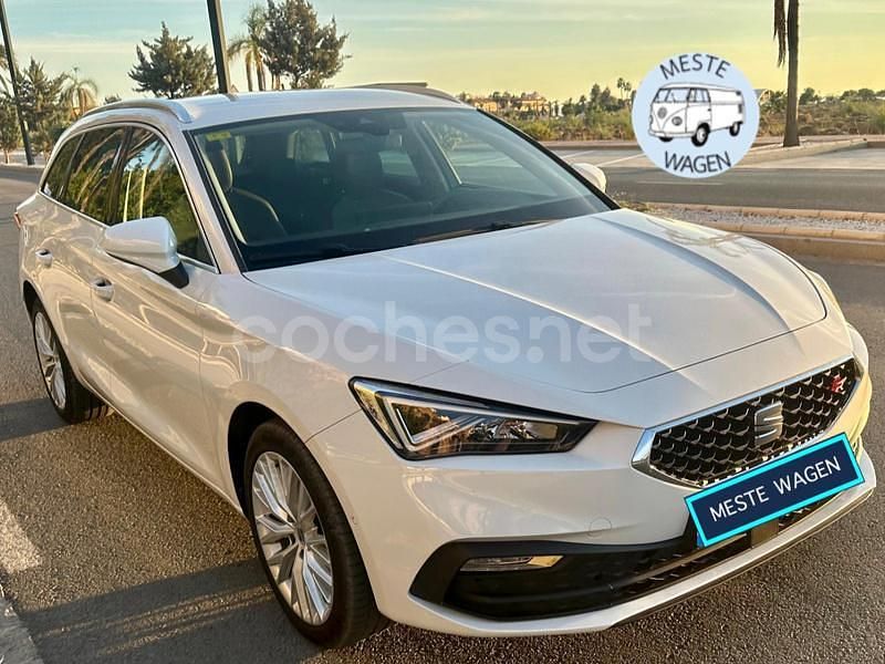 Blanco Usado 2021 Seat Leon XCELLENCE Familiar | 13.900 € (Precio justo) - Imagen 1/4