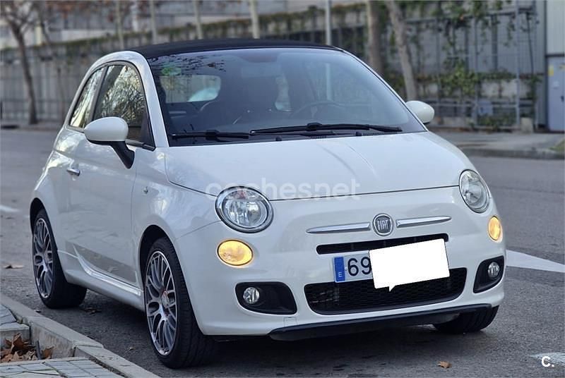 Usado Fiat 500C S 69 CV (50 kW) 2015 Blanco Descapotable