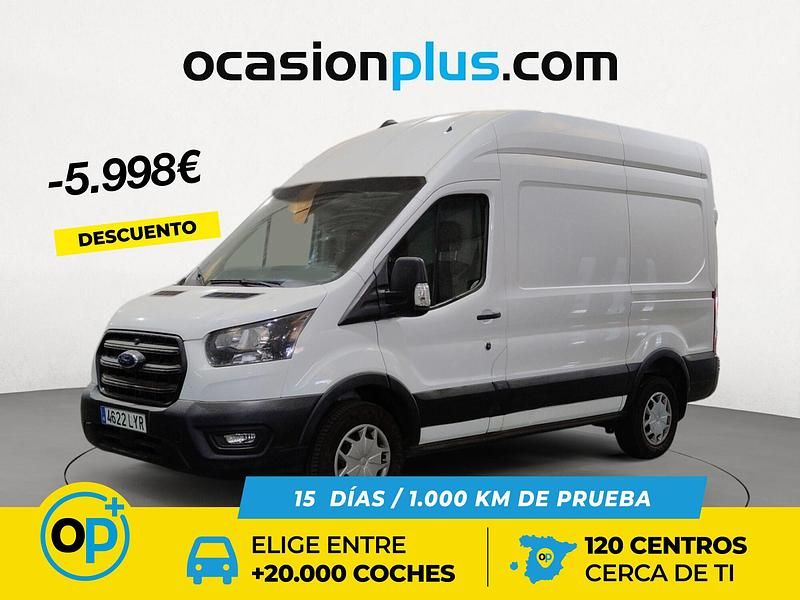 Blanco Usado 2022 Ford Transit Trend Berlina | 22.490 € (Precio justo) - Imagen 1/4