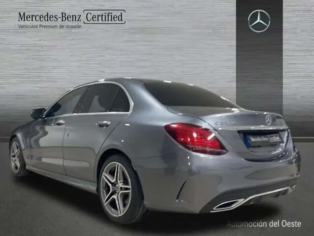 Usado Mercedes C220 AMG line 196 CV (144 kW) 2020 Gris Berlina